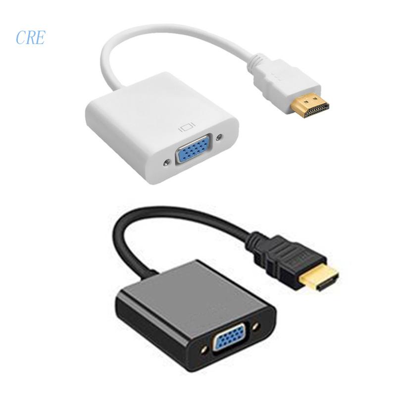 Cre Kabel Adapter Converter HDMI Male Ke VGA Female 1080P Digital Ke Analog