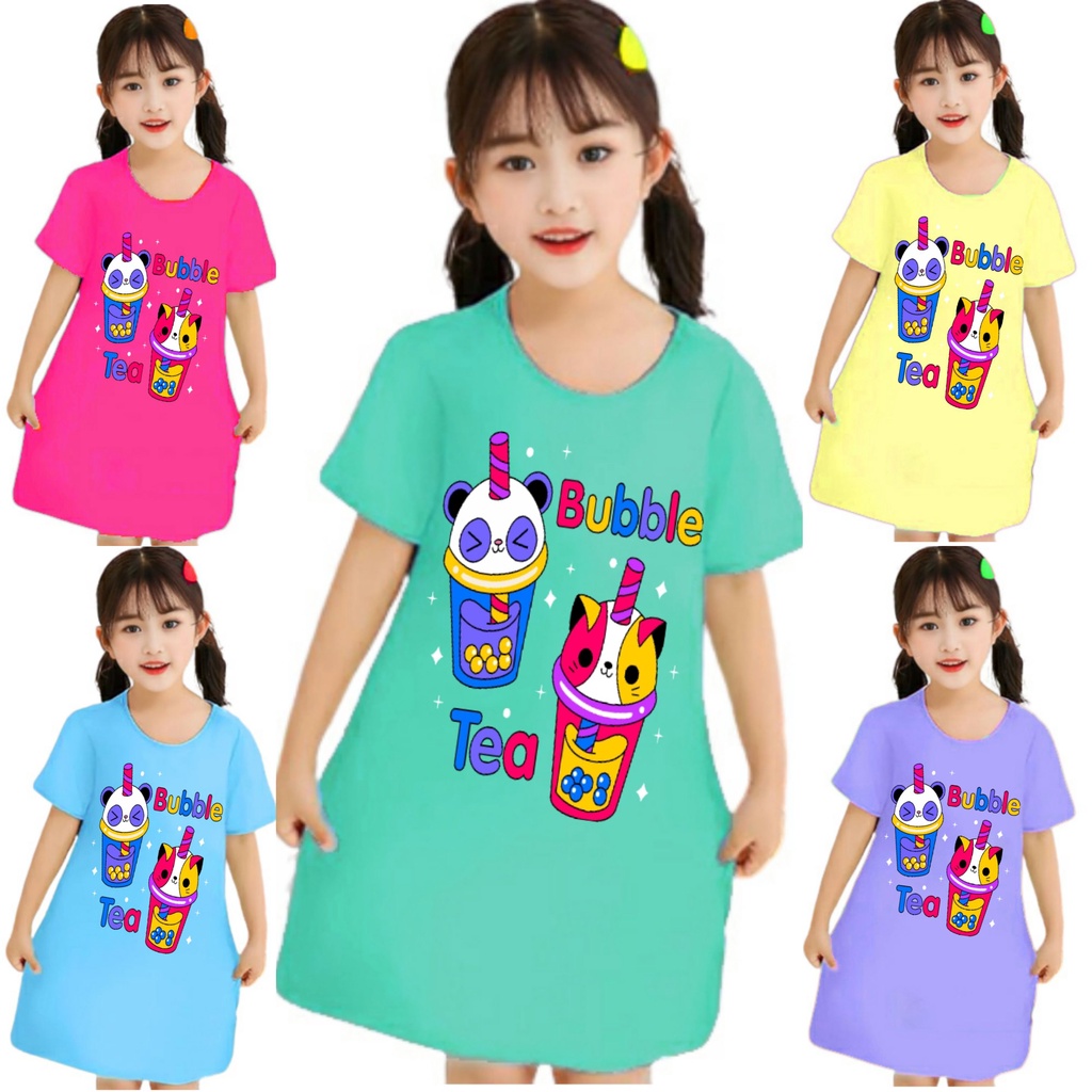 daster anak perempuan motif KUROMI 1-6 Tahun