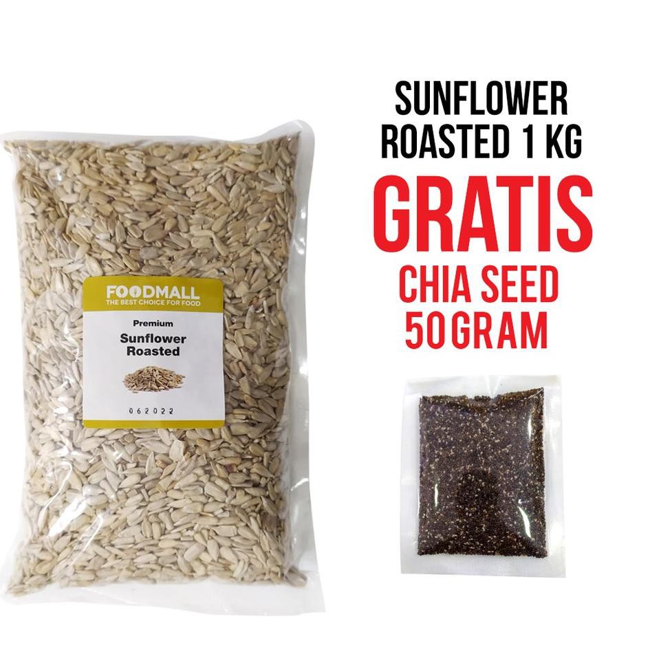 

L4ngsung K!r!ms Sunflower Seed ROASTED 1 kg / Biji Bunga Matahari Panggang GRATIS CHIA |L5P001 .,.,.