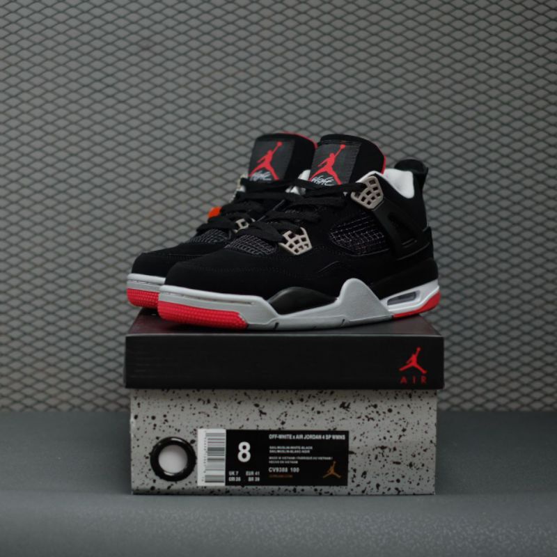 NIKE AIR JORDAN 4 RETRO BRED (2019) MADE IN VIETNAM