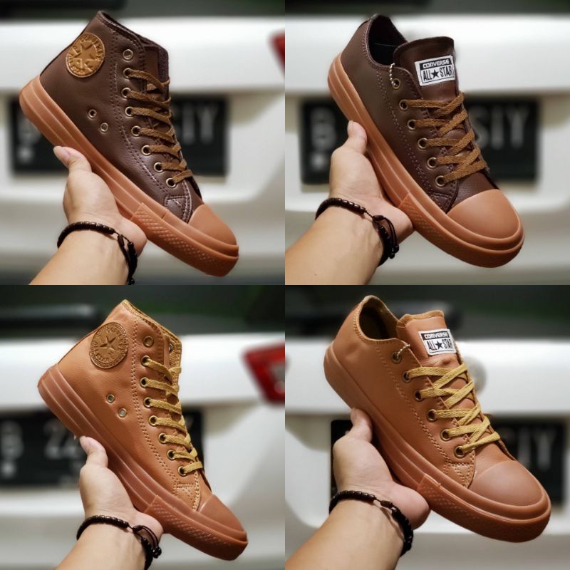 SEPATU CONVERSE ALL STAR GUM LIETHER SIZE 37-43