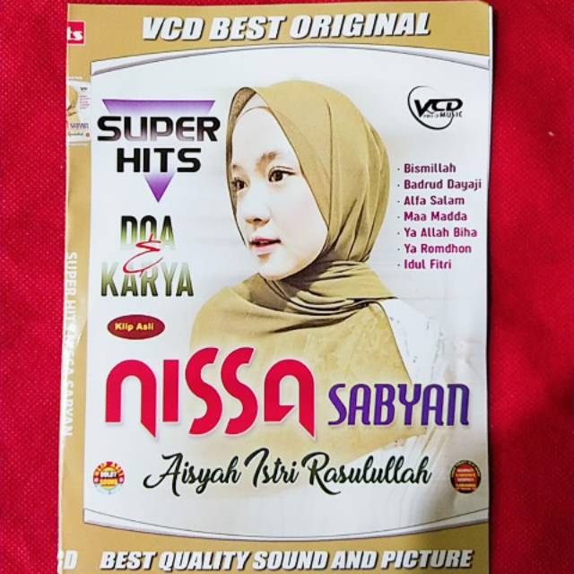Terlaris kaset VCD lagu klip Asli Super Hits Doa & Karya NISSA SABYAN