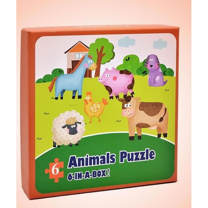 

14.84Ftgrdujh- Mainan Anak Edukasi - First Kids Puzzle - Puzzle Farm Animal -Toko-Boneka.