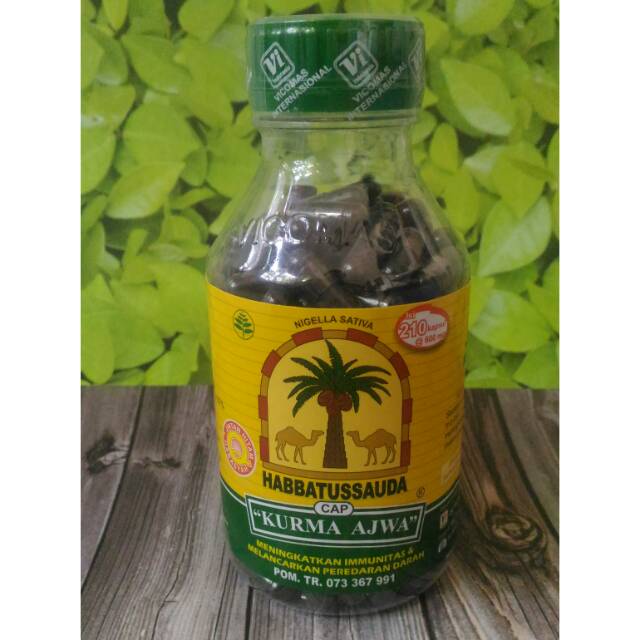 Habbatussauda Jinten Hitam Cap Kurma Ajwa Isi 210 Kapsul Besar Indonesia