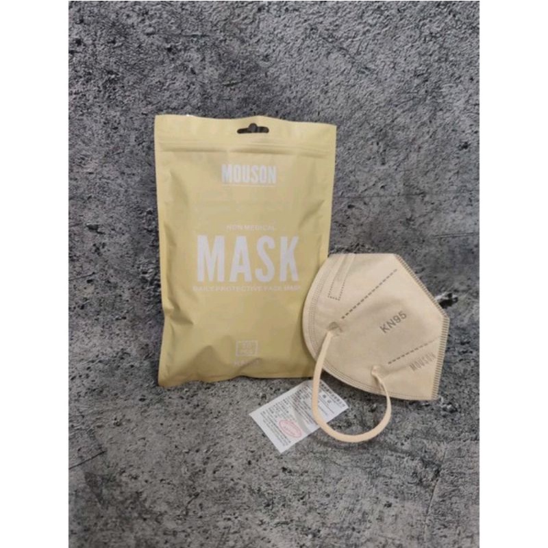 MASKER KN95 MOUSON 5 PLY TALI SEWARNA ORIGINAL WARNA IJIN KEMENKES