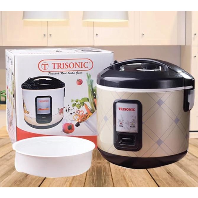 Trisonic Rice Cooker 1.8 Liter Magic Com 3In1 Anti Lengket Bergaransi