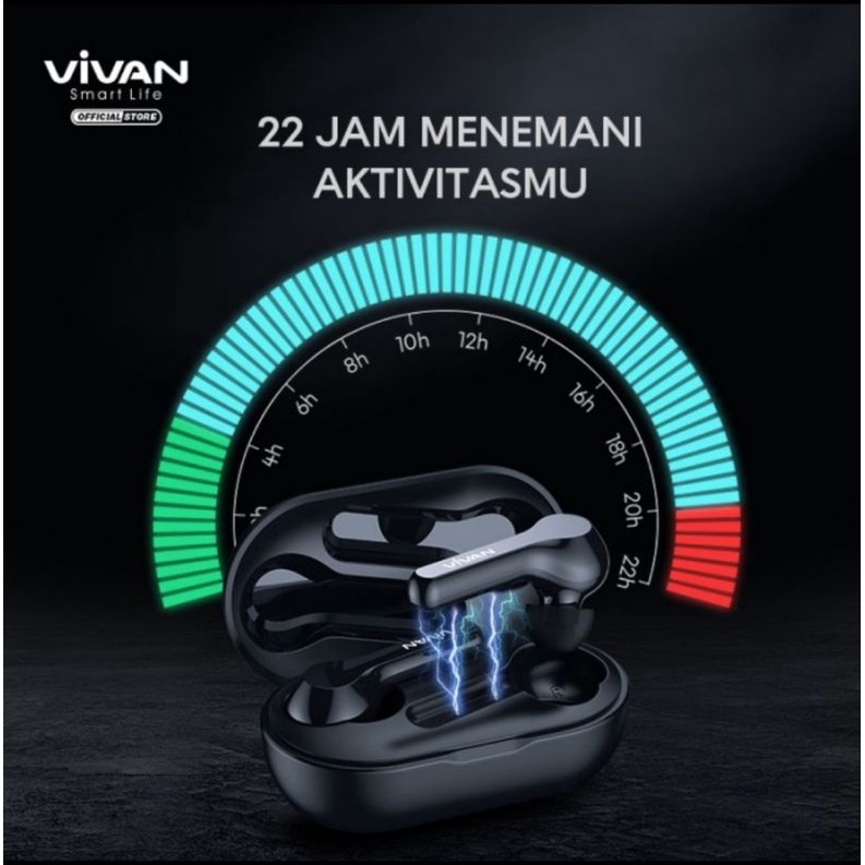 VIVAN Wireless Bluetooth Headset Earphone TWS Liberty T200