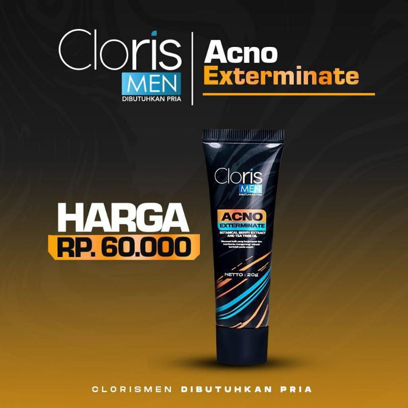 Skincare Pria Clorismen Perawatan Wajah Sabun Jerawat Pria Cloris Men Paket Lengkap C0