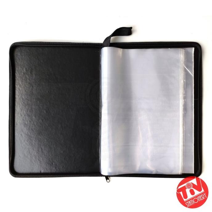 

Office & Stationery | Document Organizer | Clear Holder Zipper Yushinca Document Keeper F4 / Fc 40 Pockets | Best Seller