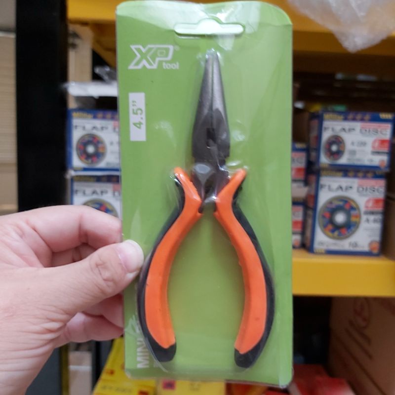 XP TOOL - TANG MINI KECIL 4.5&quot; 4,5 inch Kombinasi Lancip Potong Knip Karet @1pcs