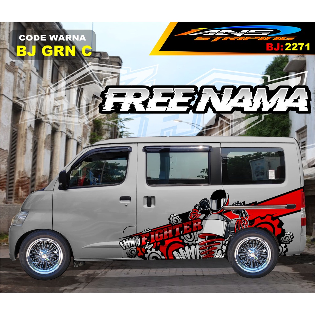 STICKER DECAL MOBIL GRANMAX / VARIASI STIKER MOBIL LUXIO / STICKER DECAL BODY SAMPING MOBIL AVANZA XENIA / STIKER MOBIL