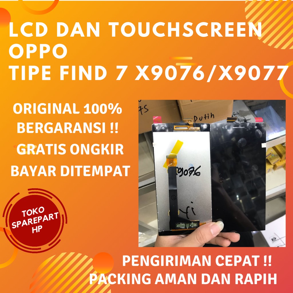Lcd dan Touchscreen Fullset Oppo FIND 7 X9076/X9077 Original Layar Lcd Hp Oppo X9076-X9077 Ori
