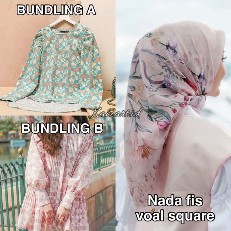 BUNDLING nada fis voal square by buttonscarves