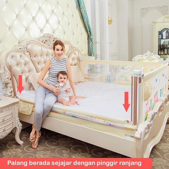 >>DISKON<< Baby Bed Rail Pagar Pengaman Kasur Pembatas Dipan Kasur Bayi Baby Safety - Langsung Order