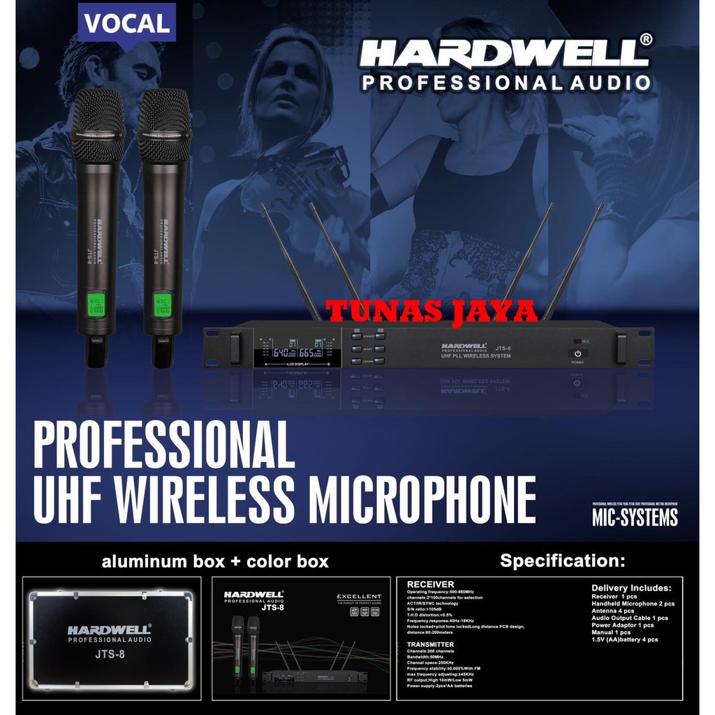 Microphone Wireless HARDWELL JTS-8 NEW original