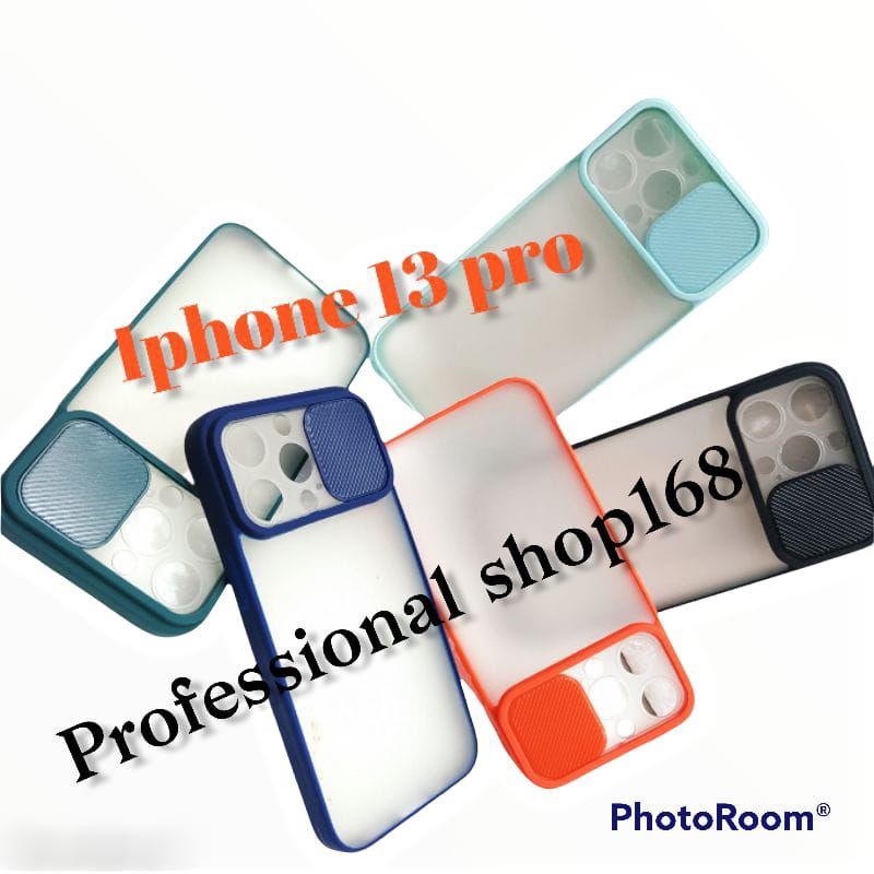 PS - IPHONE 13 PRO CASE SLIDE CAMERA PROTECTOR SLIDING COVER PELINDUNG KAMERA SILIDING GESER BUMPER 