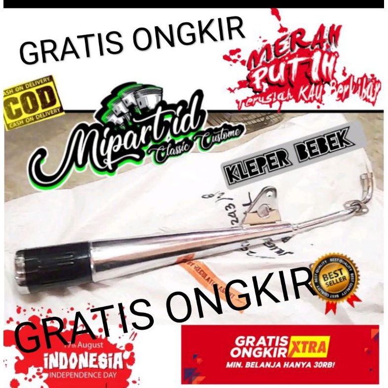 Knalpot kleper bebek semua motor bebek knalpot c70 knalpot grand knalpot supra karisma jupiter DLL