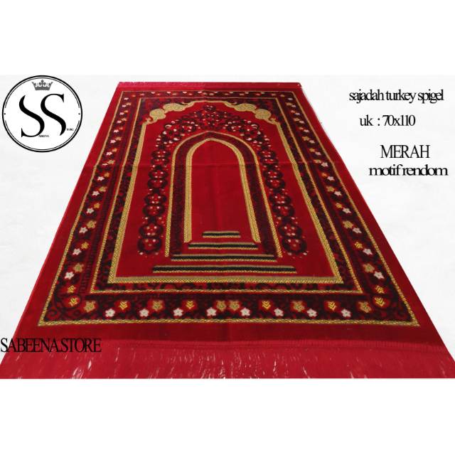 Sajadah Impor Turkey Turkiya Bahan Bluddru Bay Sabeena.Store