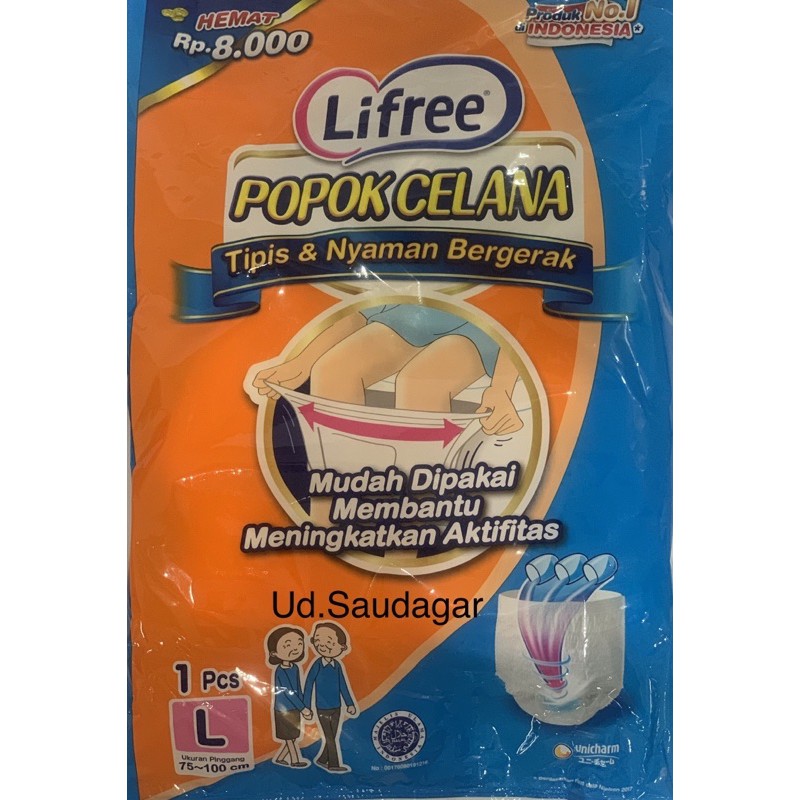 Lifree Pants L1 Popok Celana Dewasa Renceng Sachet