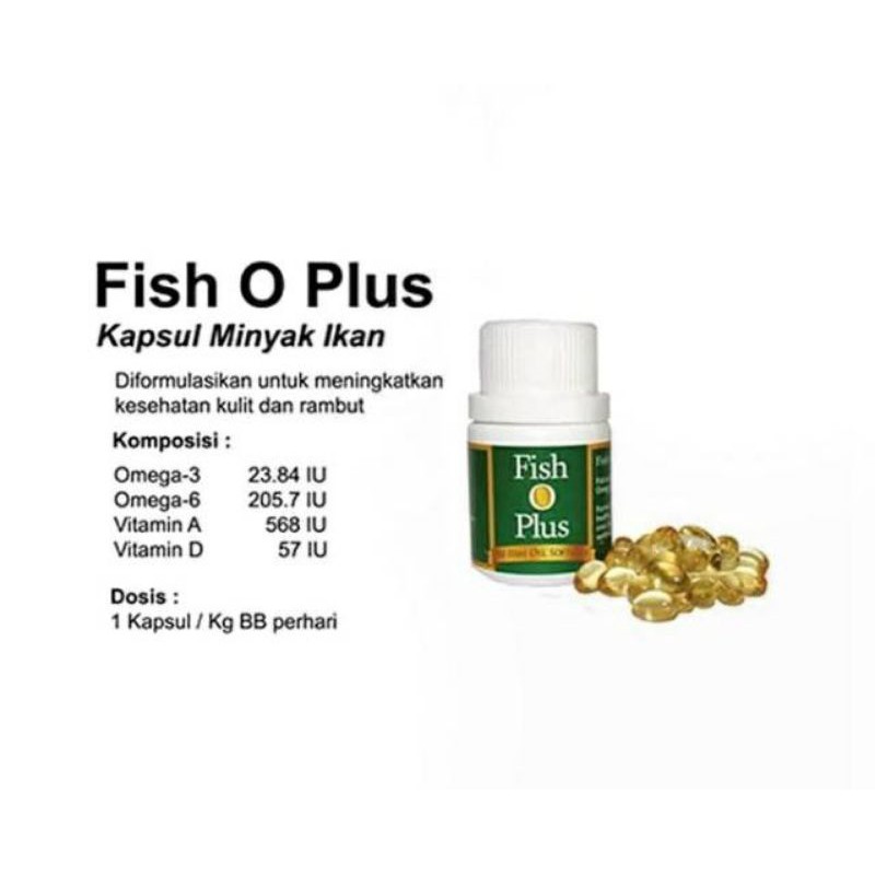 Fish O Plus 50 Softgels / Minyak Ikan Anjing Kucing