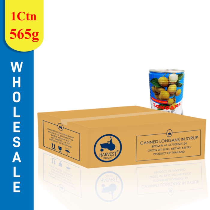 

Buah longan dalam kaleng/Harvest longan in syrup 565gr @1ctn