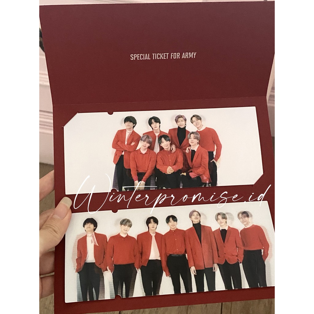 [Ready Stock] OFFICIAL BTS MOTS ON:E LENTICULAR TICKER