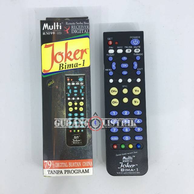 Remote Digital Receiver Parabola Universal Joker Bima 1 Dan 3 Shopee Indonesia