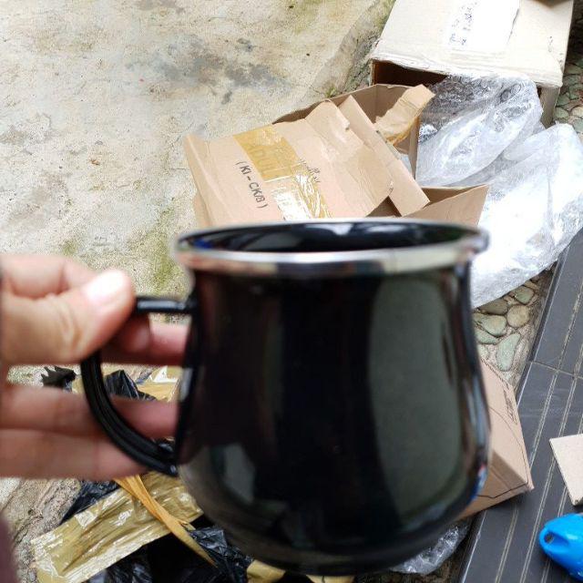 Mug Enamel Hitam 9 Maspion (harga Satuan)