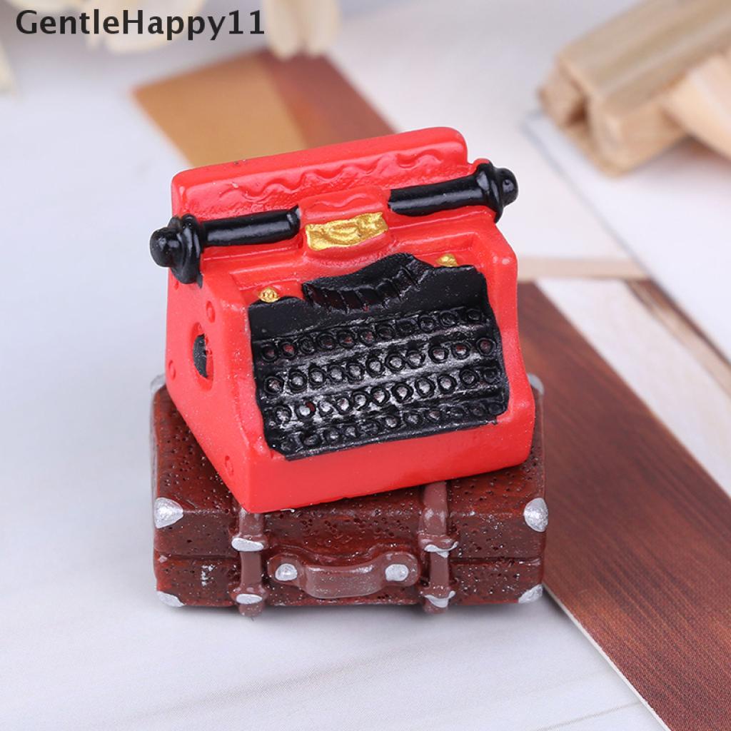 Gentlehappy Miniatur Furnitur Rumah Boneka Diy Gaya Retro