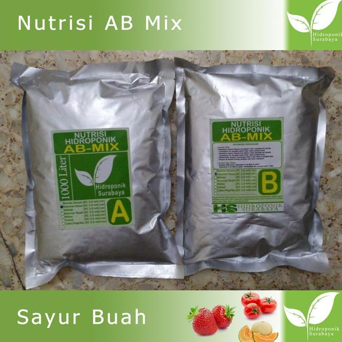 Nutrisi AB Mix Hidroponik Surabaya Sayur BUAH 5 Liter
