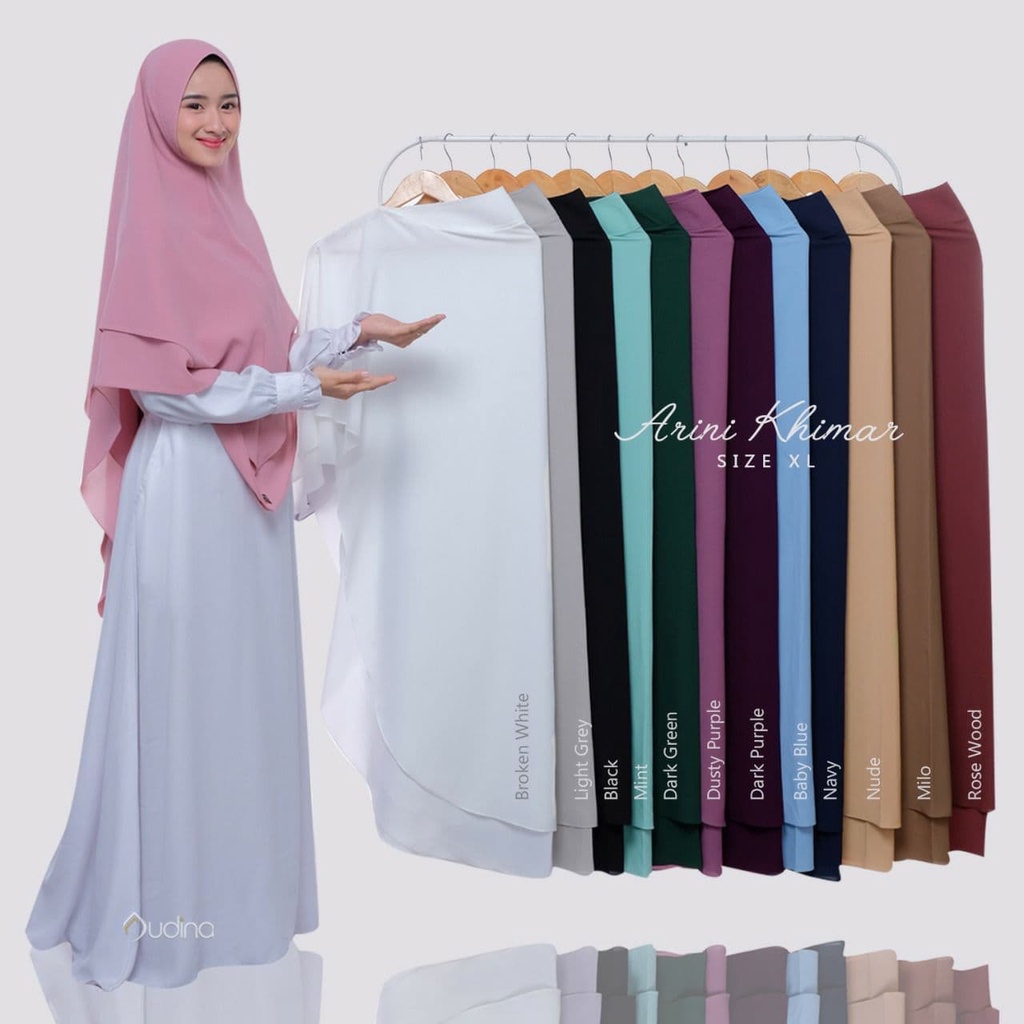 ARINI KHIMAR AUDINA JILBAB INSTAN SYARI SOFT PET ANTEM DUA LAYER HIJAB