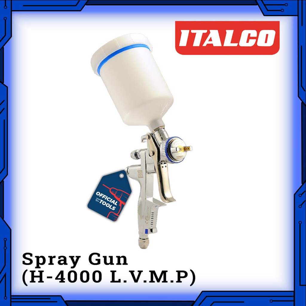 Spray Gun Italco 1.4 mm H-4000 L.V.M.P. Spray Gun Tabung Atas Italco