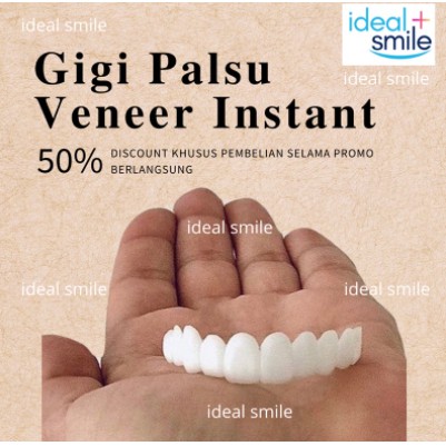 flash sale IDEAL SMILE GIGI PALSU ATAS BAWAH GIGI PALSU LEPAS PASANG VENEER snap on smile