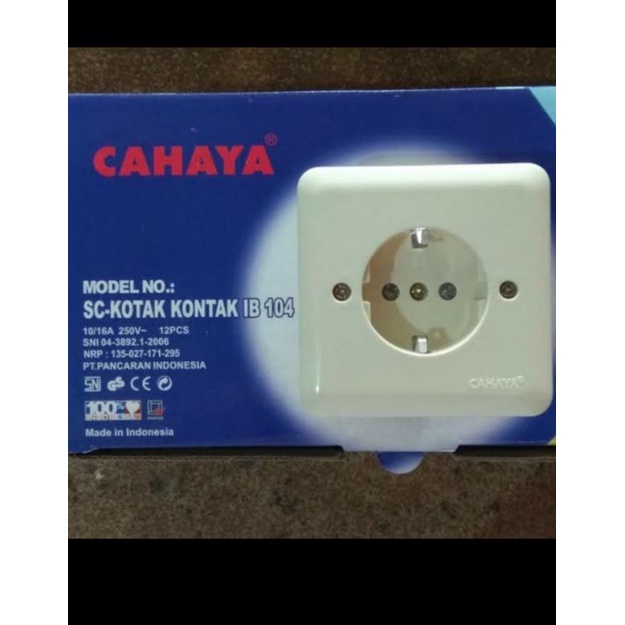 stop kontak IB- 104 CAHAYA