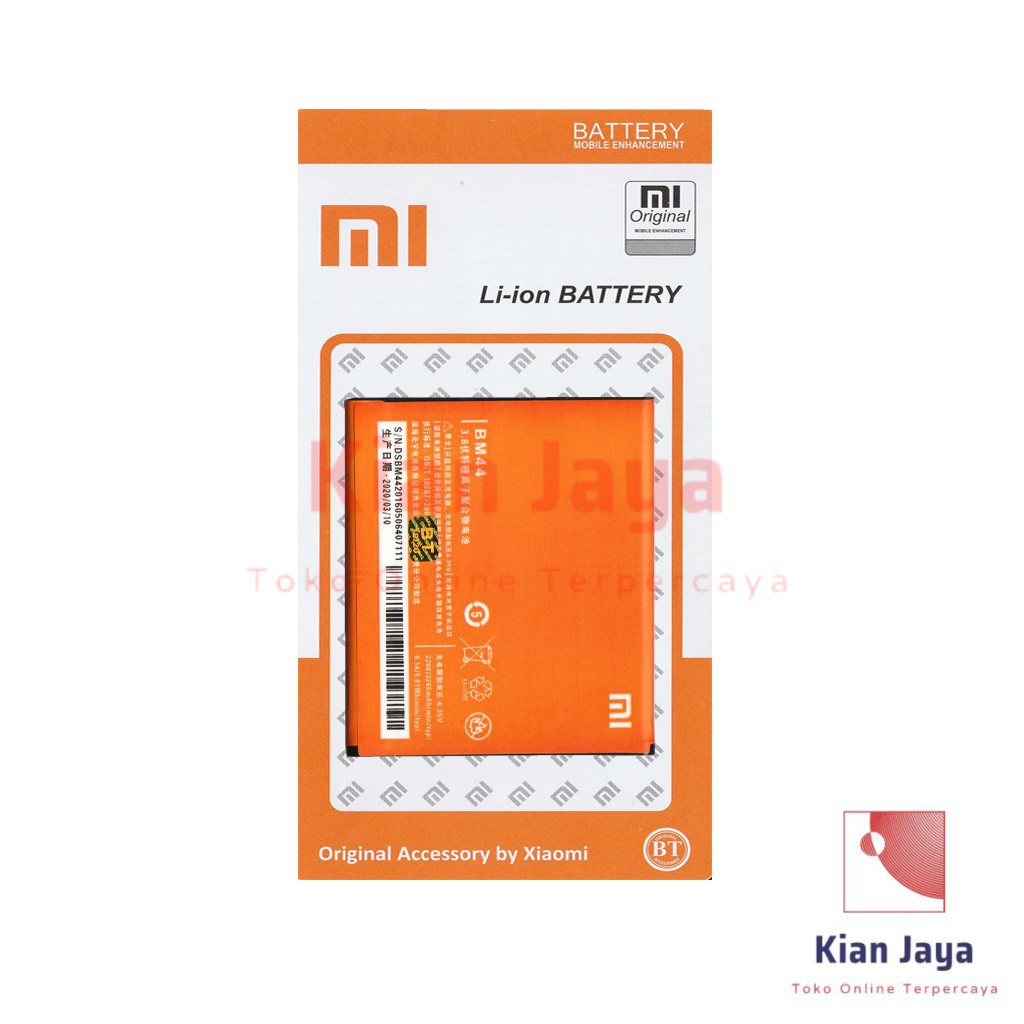 Baterai Redmi 2, 2s, Redmi 2 Prime, Redmi 2 Pro BM44 Original OEM Batrai Batre Battery Handphone Hp BM 44 Ori