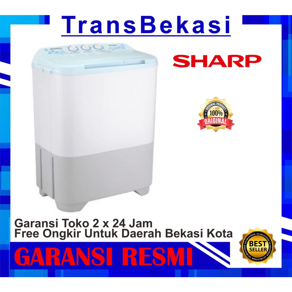 MESIN CUCI SHARP EST 90 MW / MESIN CUCI 2 TABUNG SHARP 9KG