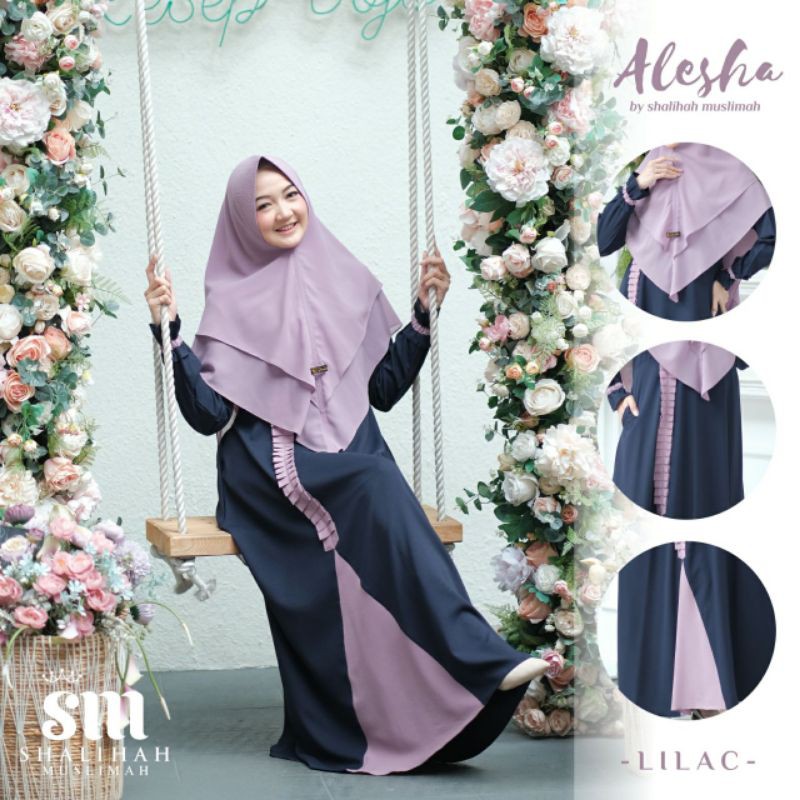 GAMIS SET KHIMAR Alesha Syari