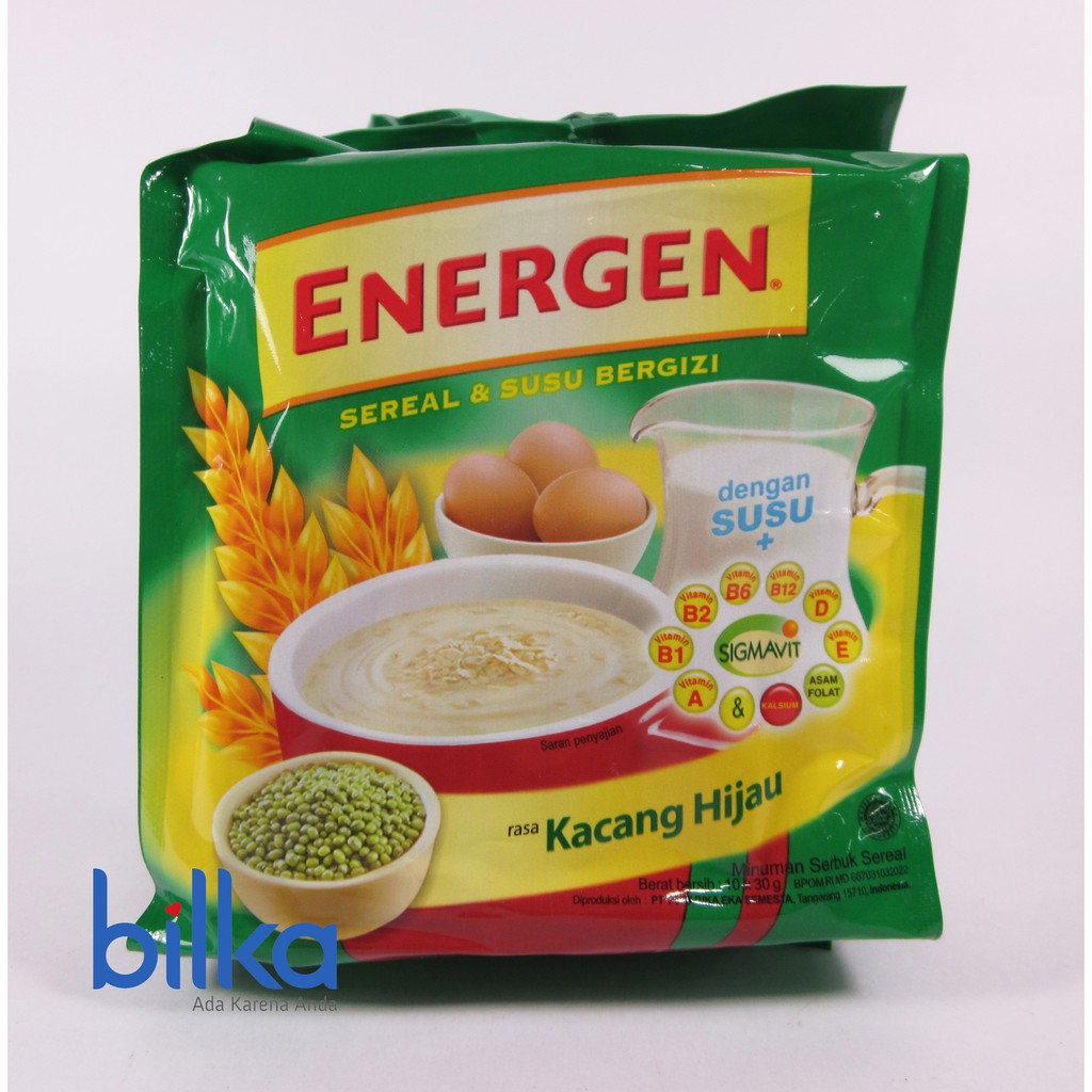 

ENERGEN SEREAL KACANG HIJAU 10'S 29g ENERGEN SEREAL KACANG HIJAU 10'S 29g
