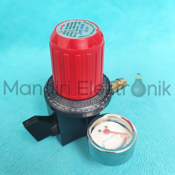 Regulator Winn Gas W181 M LPG Tekanan Tinggi High Pressure Meter - Regulator Tekanan Tinggi dengan Meteran