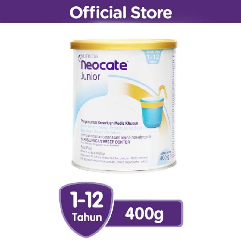 Neocate junior  / Neocate LCP / Nutrinidrink powder vanila  400 gram