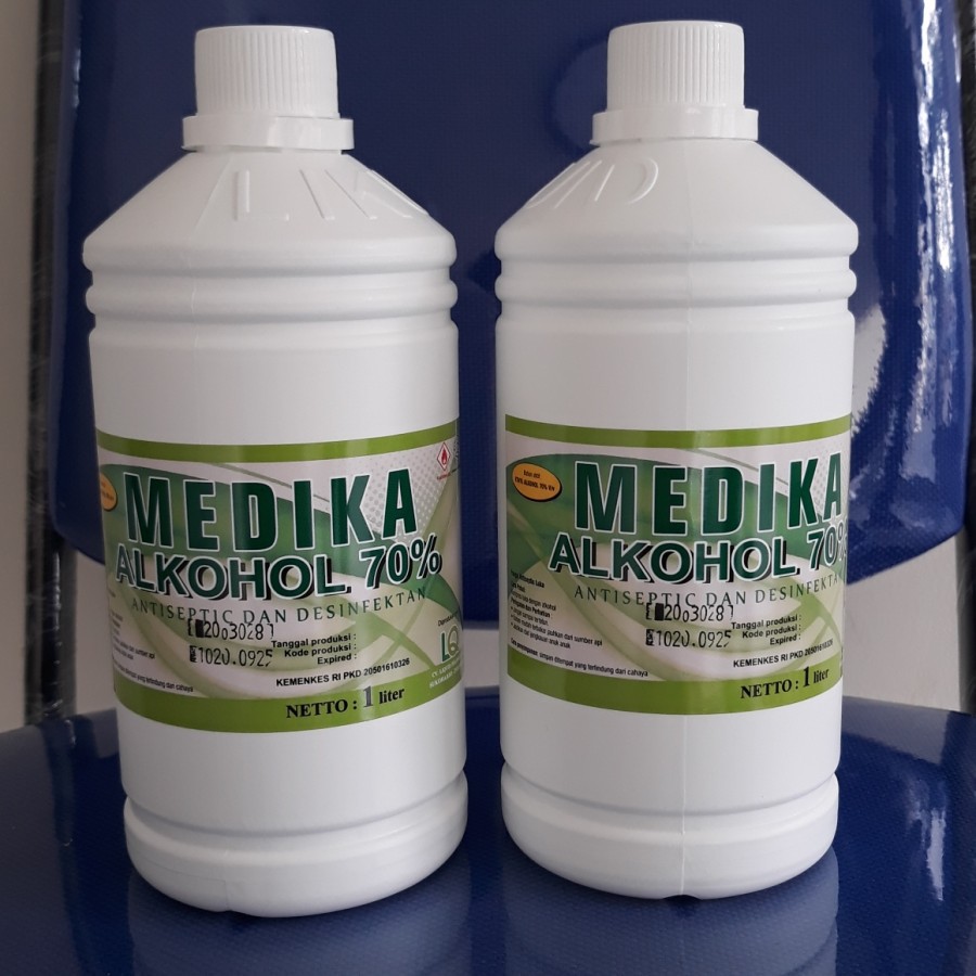 Alkohol MEDIKA 70% Ukuran 1 Liter // Alkohol 70% 1 LIter