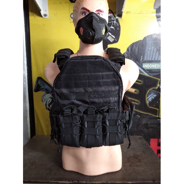 Rompi Tactical Body Vest Blackmamba