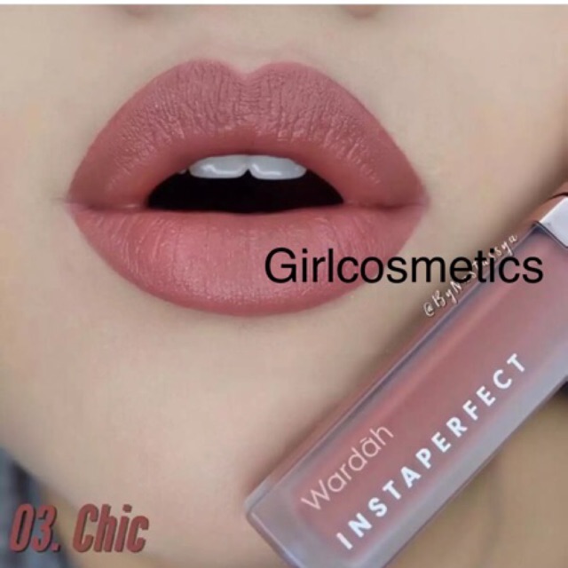 Wardah Instaperfect Mattesetter Lip Paint 03 Chic Shopee Indonesia Lipstik wardah instaperfect chic