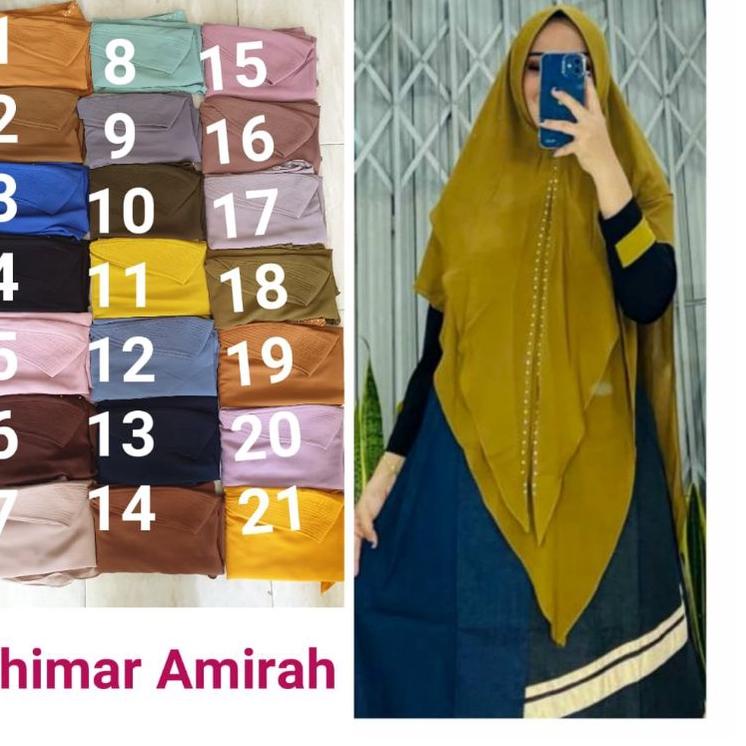 ➤ Khimar Amirah Polos (HARGA PROMO SALE) , ORI YODIZEIN SYARI ❂