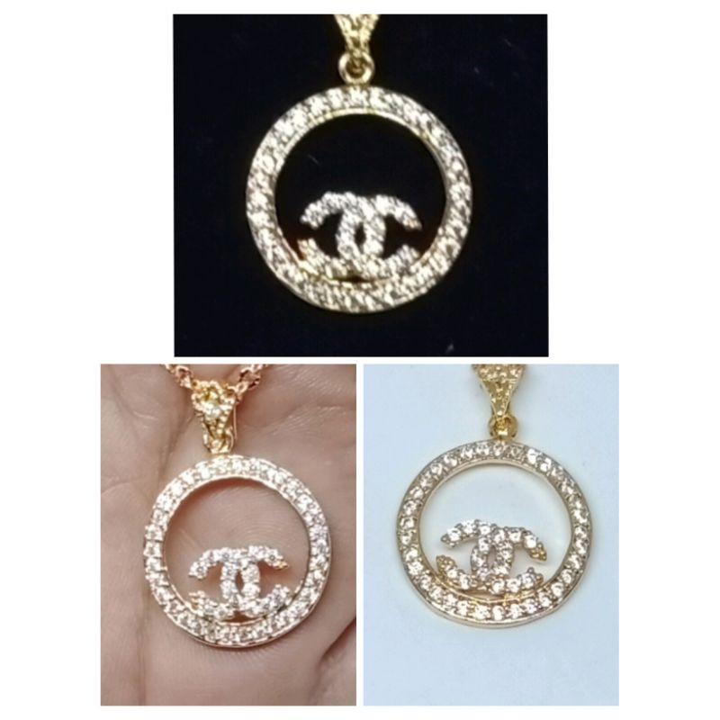 C15. Kalung xuping wanita lapis emas dgn mata zircon