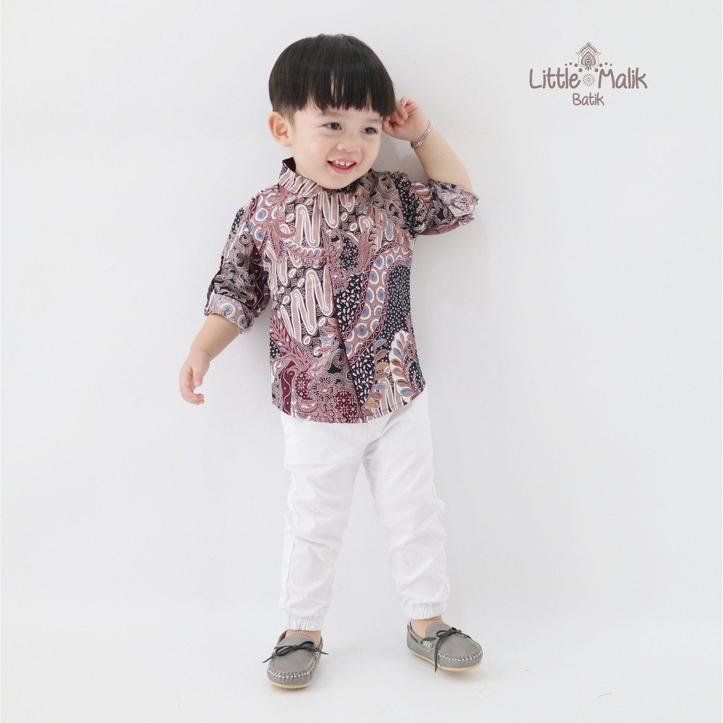 Open Preorder Kemeja Batik Couple Anak &amp; Ayah Panjang / Pendek LILAC