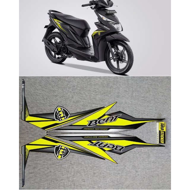 STIKER STRIPING BEAT 2019 HIJAU PUPUS