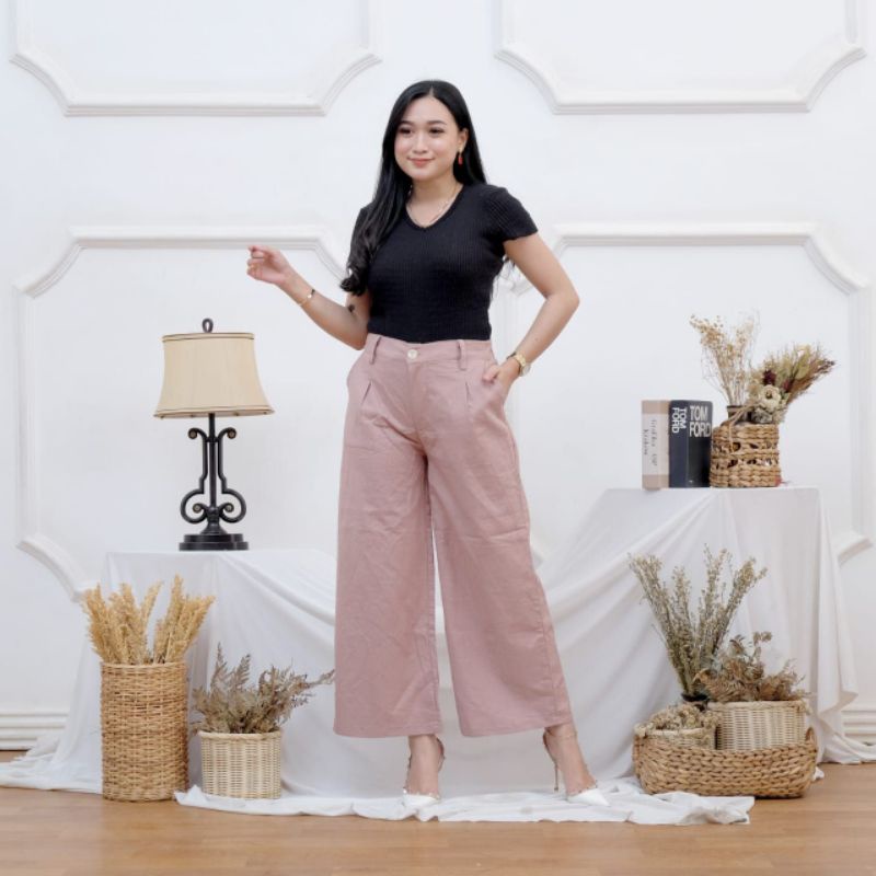 WIDI PANTS KULOT/KULOT LINEN MURAH/KULOT BAHAN LINEN