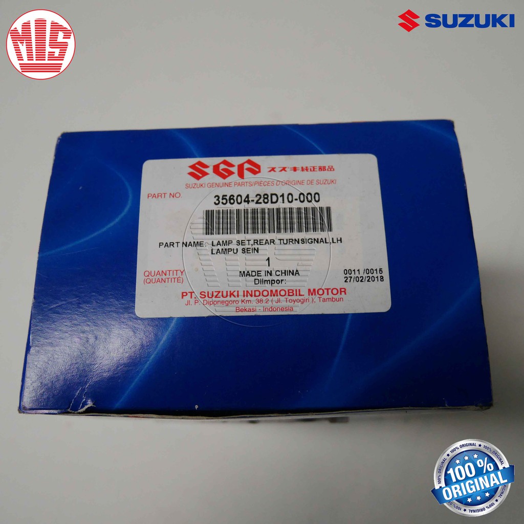 LAMPU SEN KIRI SET BELAKANG THUNDER 125 Suzuki Genuine Parts