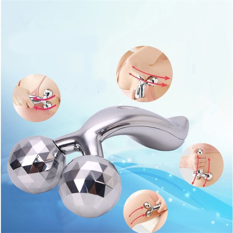 3D Facial Massager KODE  LBJ-206 Alat Relaksasi Pijat Terapi Wajah Roller Wajah Pengencang Wajah Manual